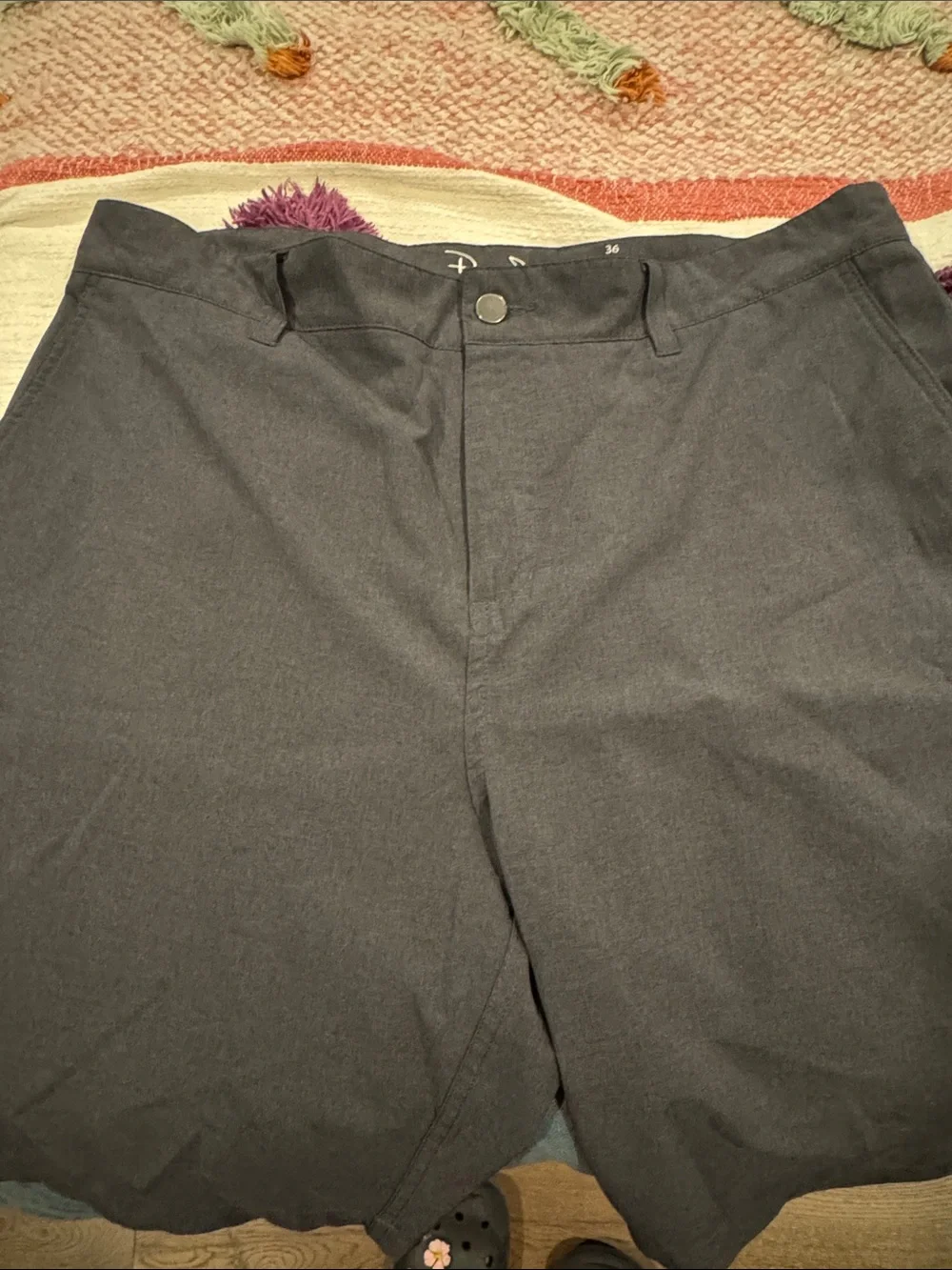 Panama Jack Men's Charcoal Gray Chinos